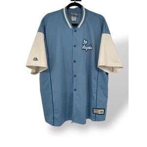 Y2K Majestic Hardwood Classics Los Angeles Lakers VTG Warm Up Blue Jersey 2XL